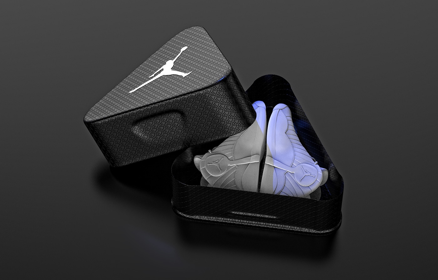 Swietny pomysl na trojkatne pudla na buty Air Jordan-12