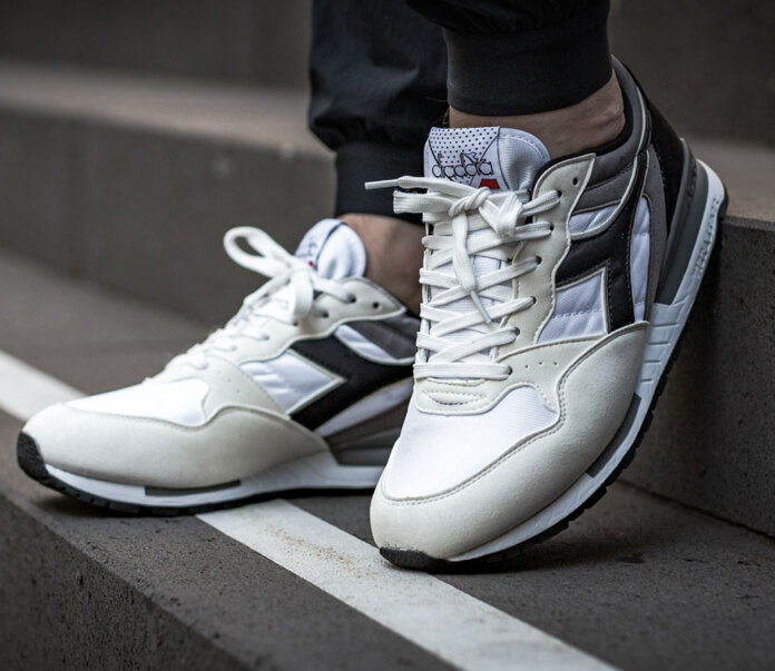 Diadora Intrepid Nylon White Black Frost Gray