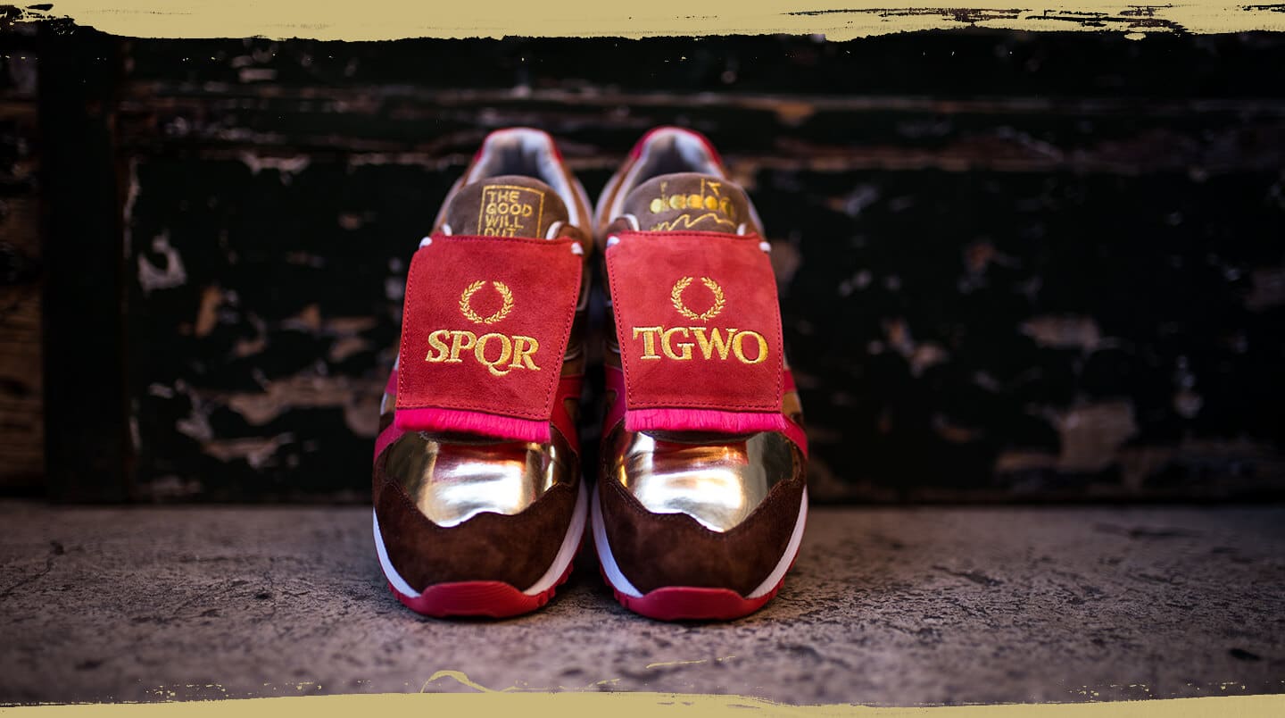 The Good Will Out x Diadora Rise and Fall SPQR-1