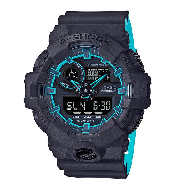 Casio dodaje neonowe akcenty do zegarkow G-Shock GA-700-3