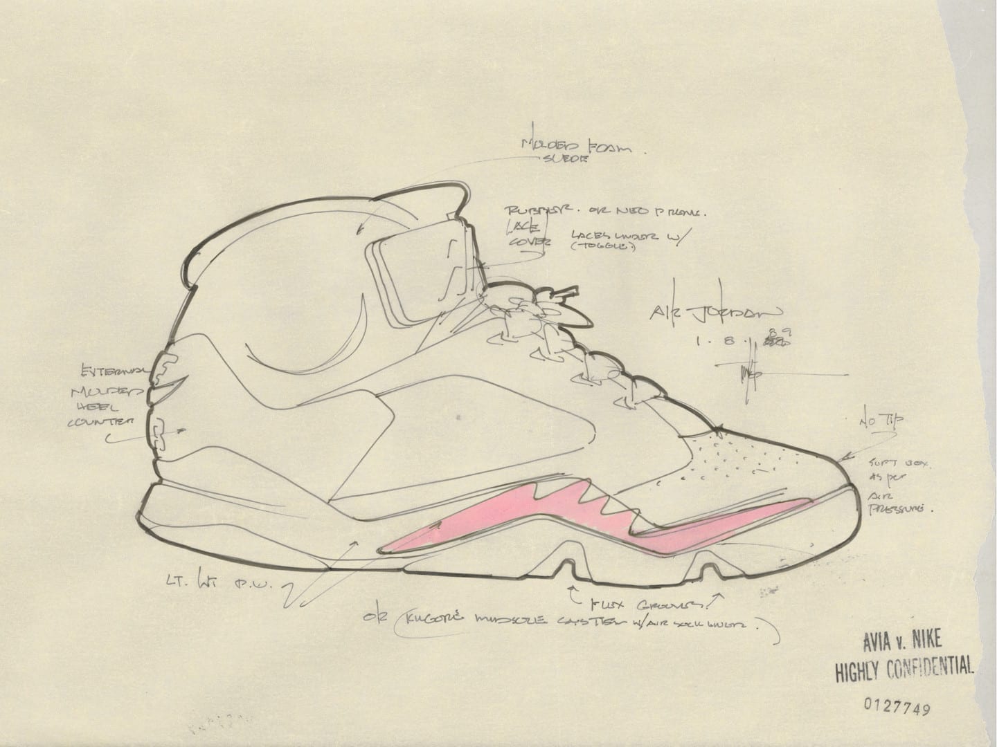 air jordan 5 v design sketch