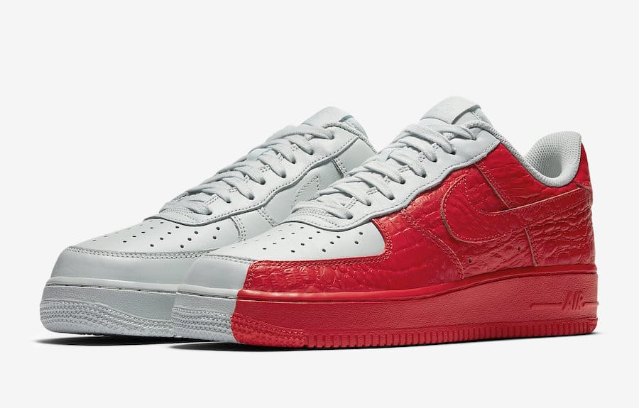 nike air force 1 low split white red 905345-005 4
