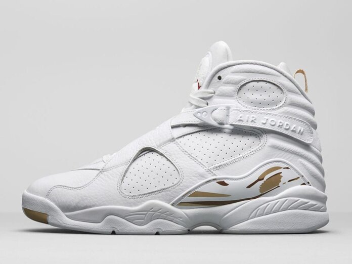 Drake Air Jordan 8 OVO White Metallic Gold AA1239-021