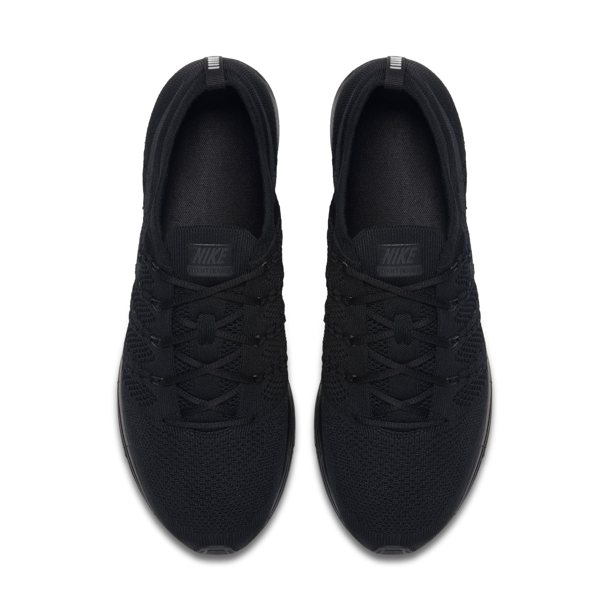 nike flyknit trainer triple black-4