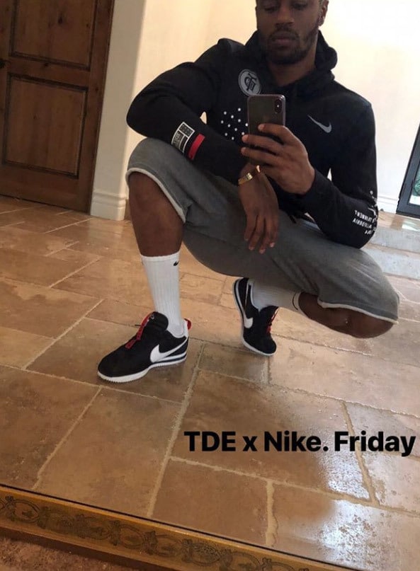 Kendrick Lamar x Nike Cortez Black-1