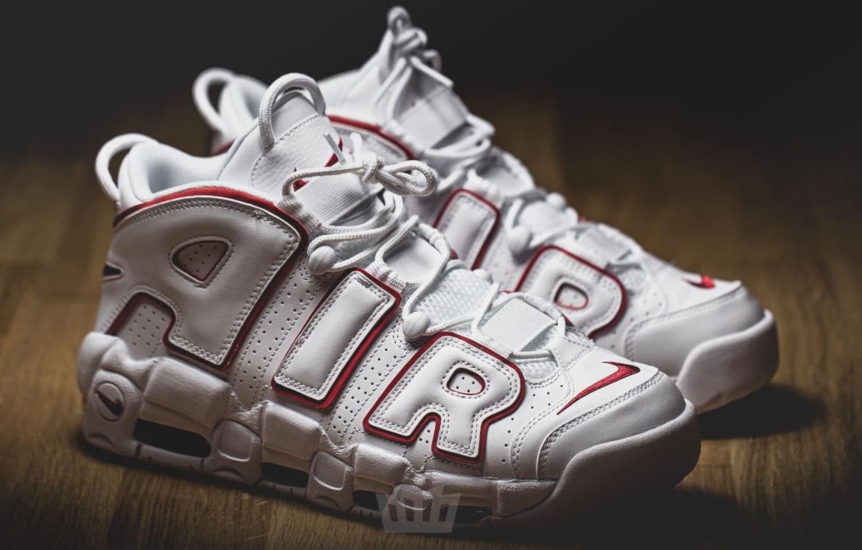 Nike Air More Uptempo 96 White Univeristy Red 921948-102 2