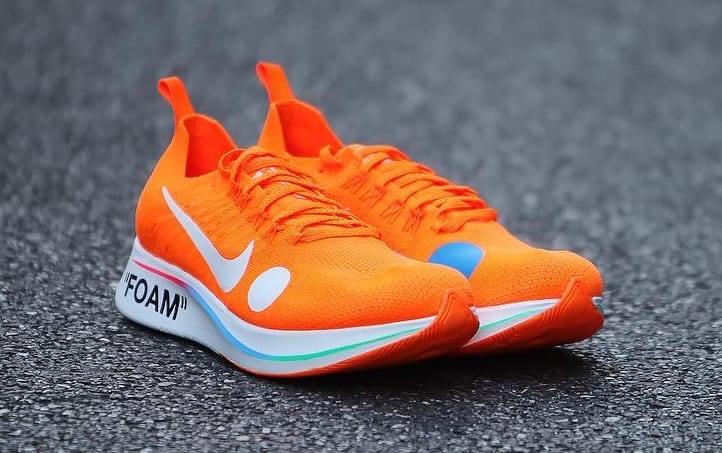 nike off white mercurial orange