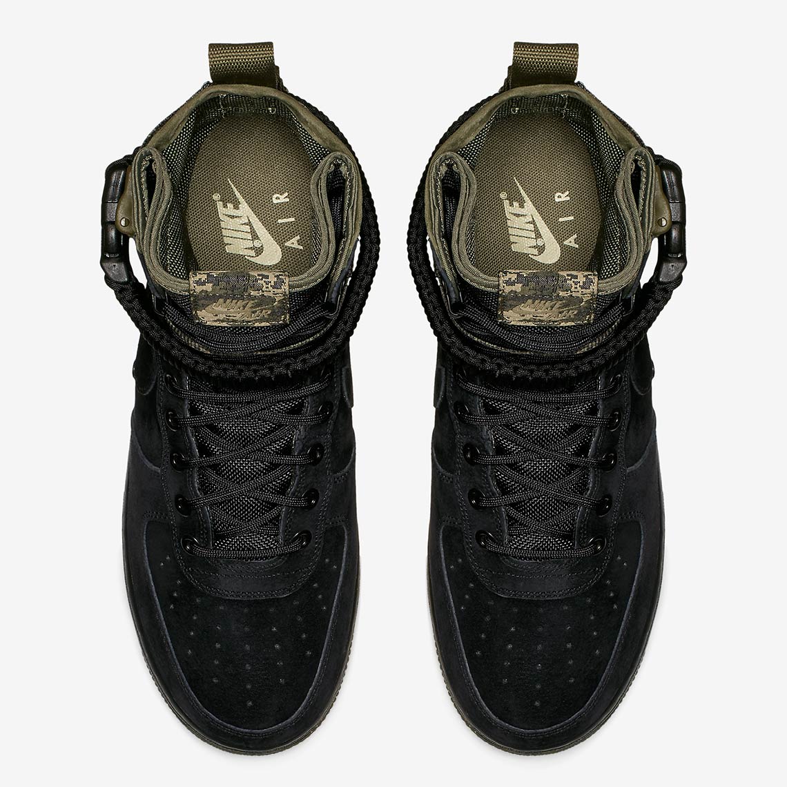 nike sf-af1 high Black Medium Olive Neutral Olive Black 864024-004 4