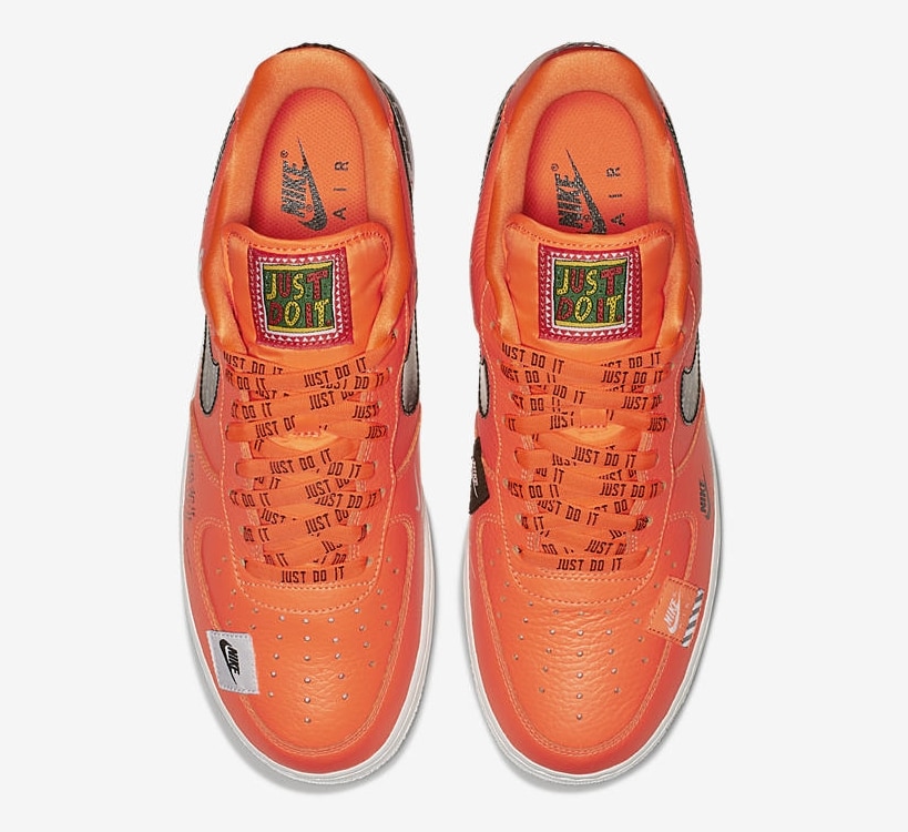 Nike Air Force 1 Low Just Do It Total Orange AR7719-800 4