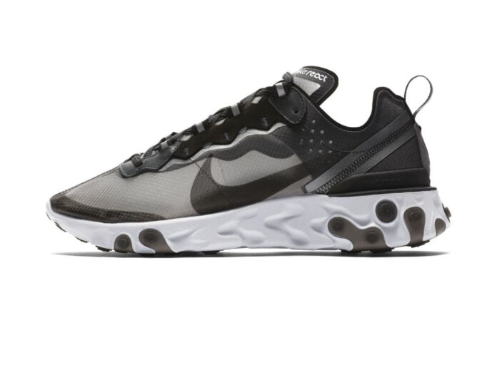 Nike React Element 87 Anthracite Black White AQ1090-001 Nike React Element 87 Anthracite Black White AQ1090-001