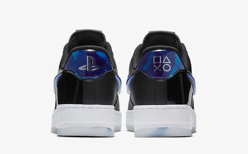Playstation x Nike Air Force 1 Low Black White Royal Blue BQ3634-001 5