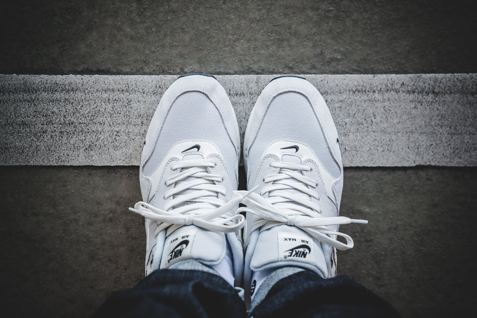 Nike Air Max 1 Mini Swoosh Pure Platinum Sail Black White 875844-006 4