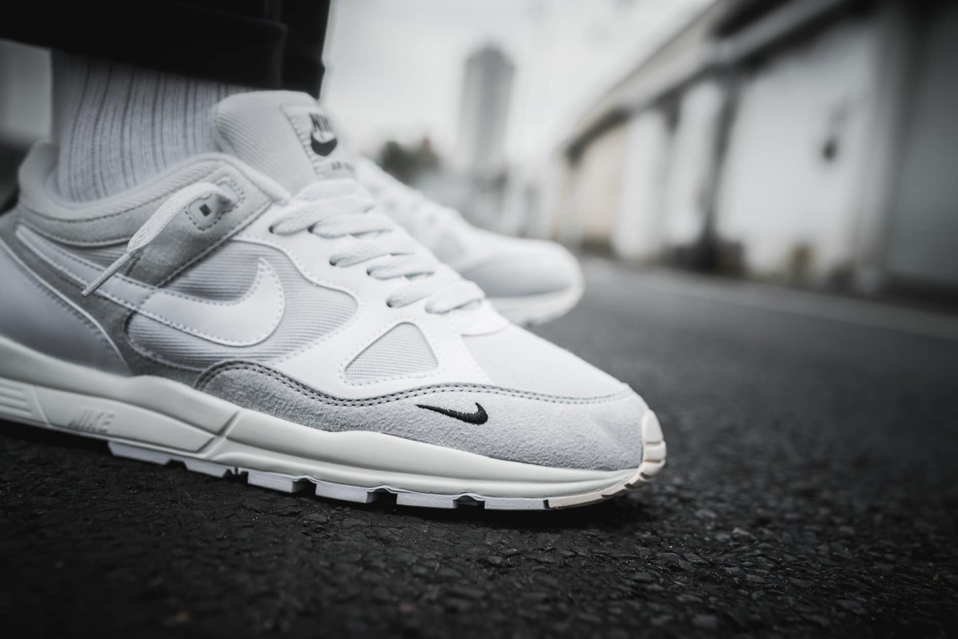 Nike Air Span II Mini Swoosh Pure Platinum White Black Sail AQ3120-001 1