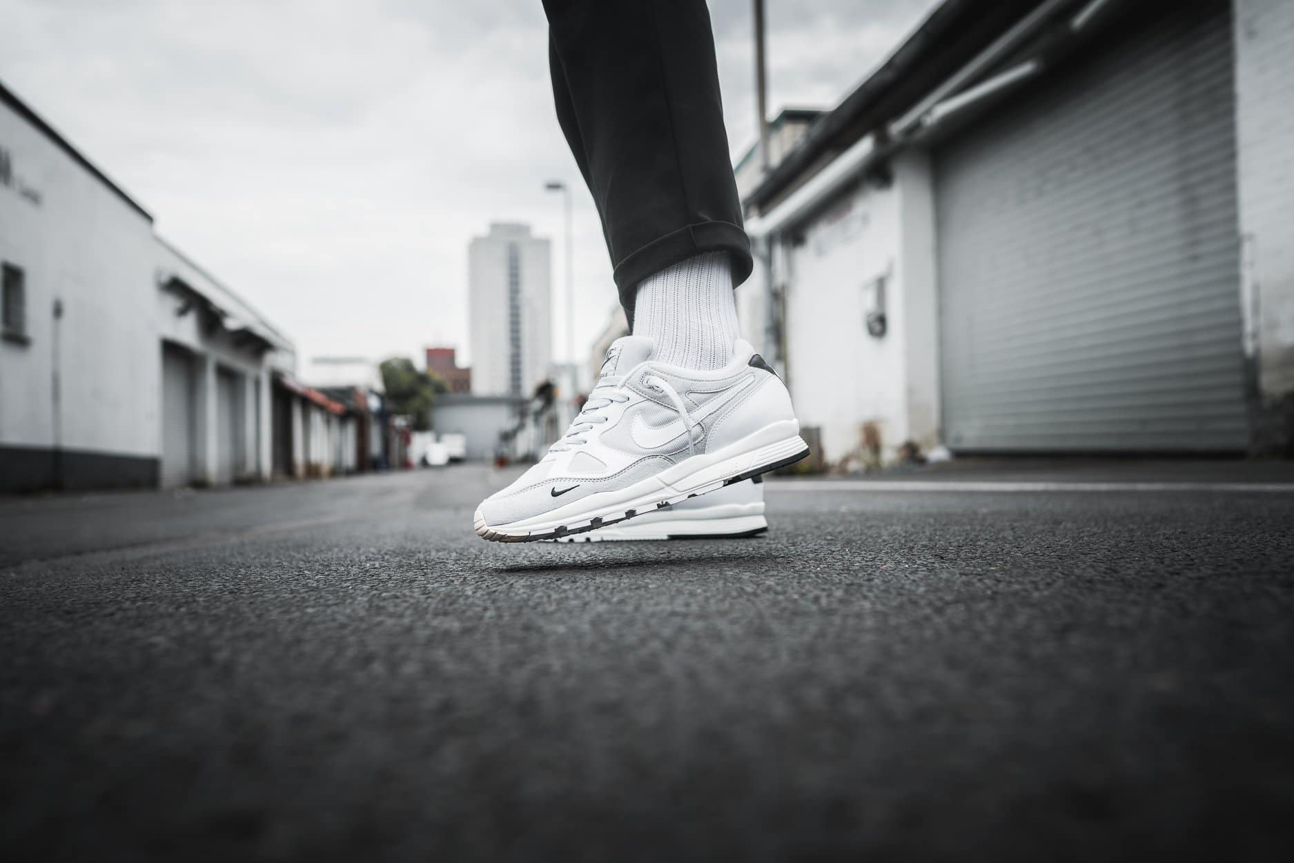 Nike Air Span II Mini Swoosh Pure Platinum White Black Sail AQ3120-001 2