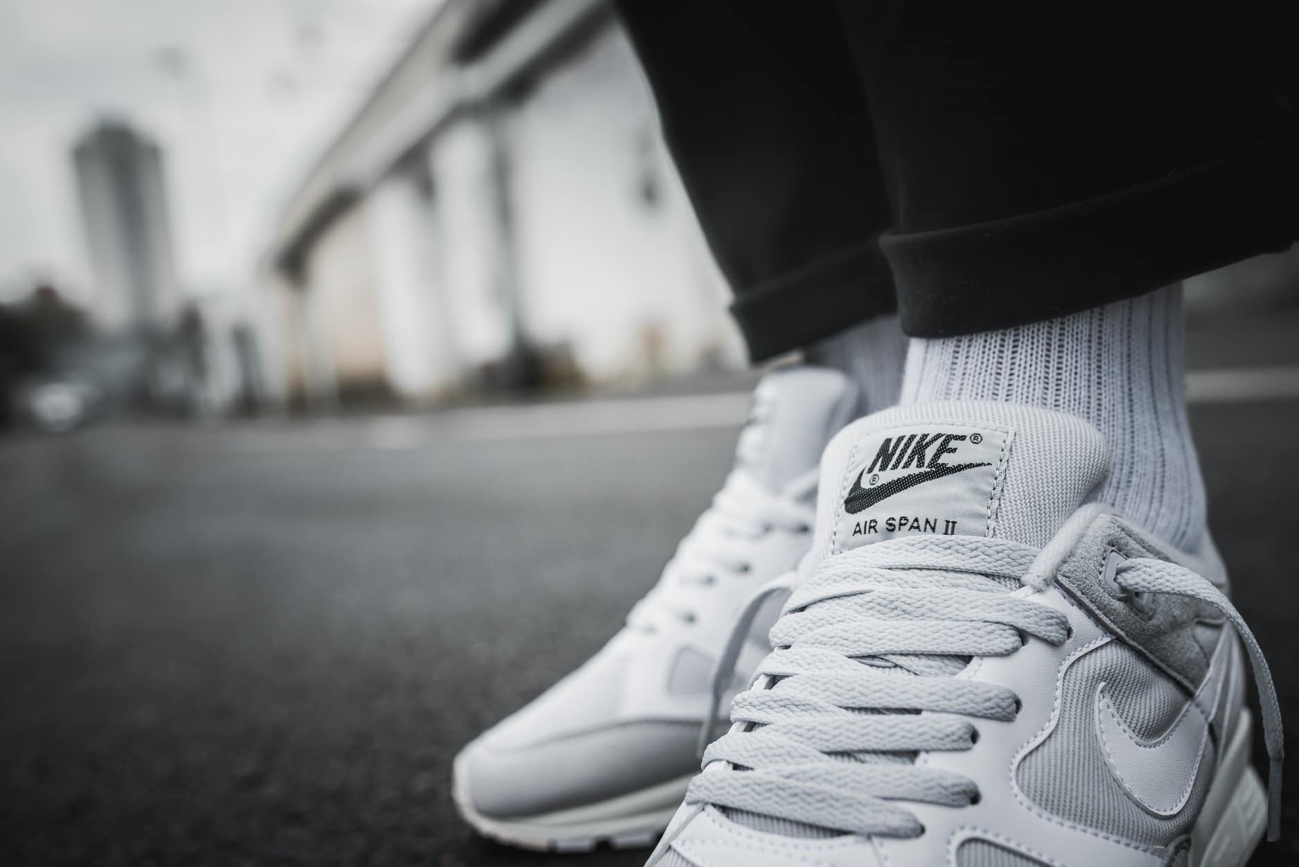 Nike Air Span II Mini Swoosh Pure Platinum White Black Sail AQ3120-001 4