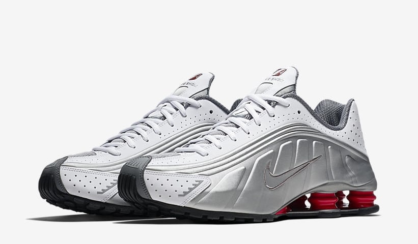 Nike Shox R4 OG White Comet Red Black Metallic Silver BV1111-100 3