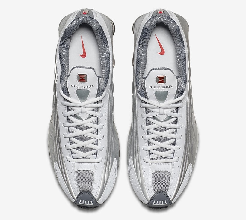 Nike Shox R4 OG White Comet Red Black Metallic Silver BV1111-100 4