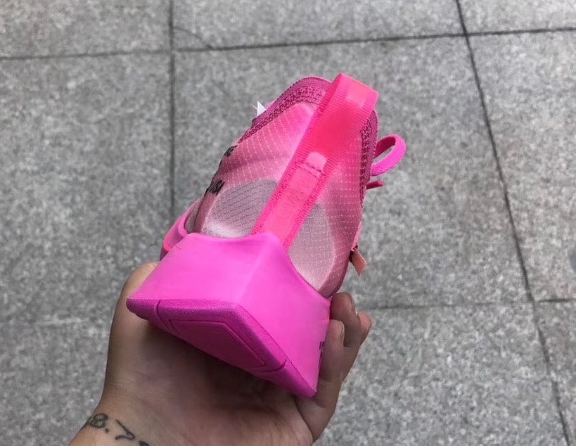 Off-White x Nike Zoom Fly SP Tulip Pink Racer Pink AJ4588-600 1