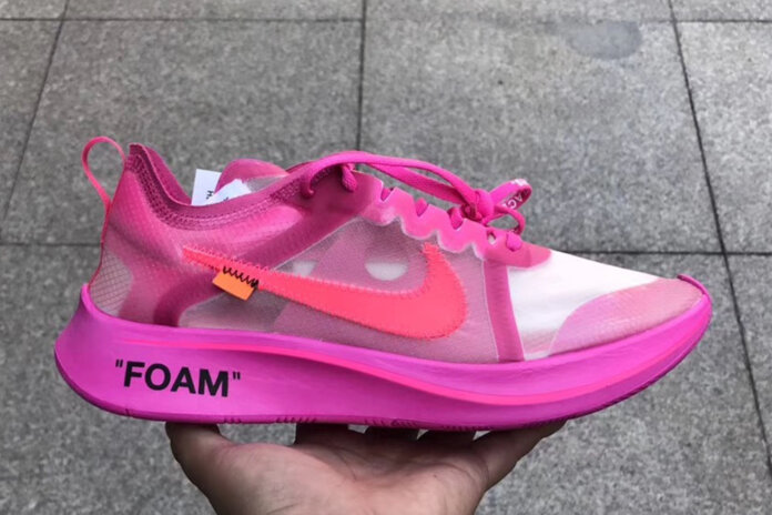 Off-White x Nike Zoom Fly SP Tulip Pink Racer Pink AJ4588-600