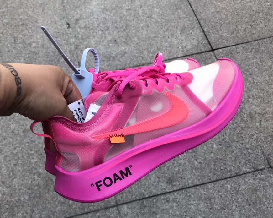 Off-White x Nike Zoom Fly SP Tulip Pink Racer Pink AJ4588-600 7