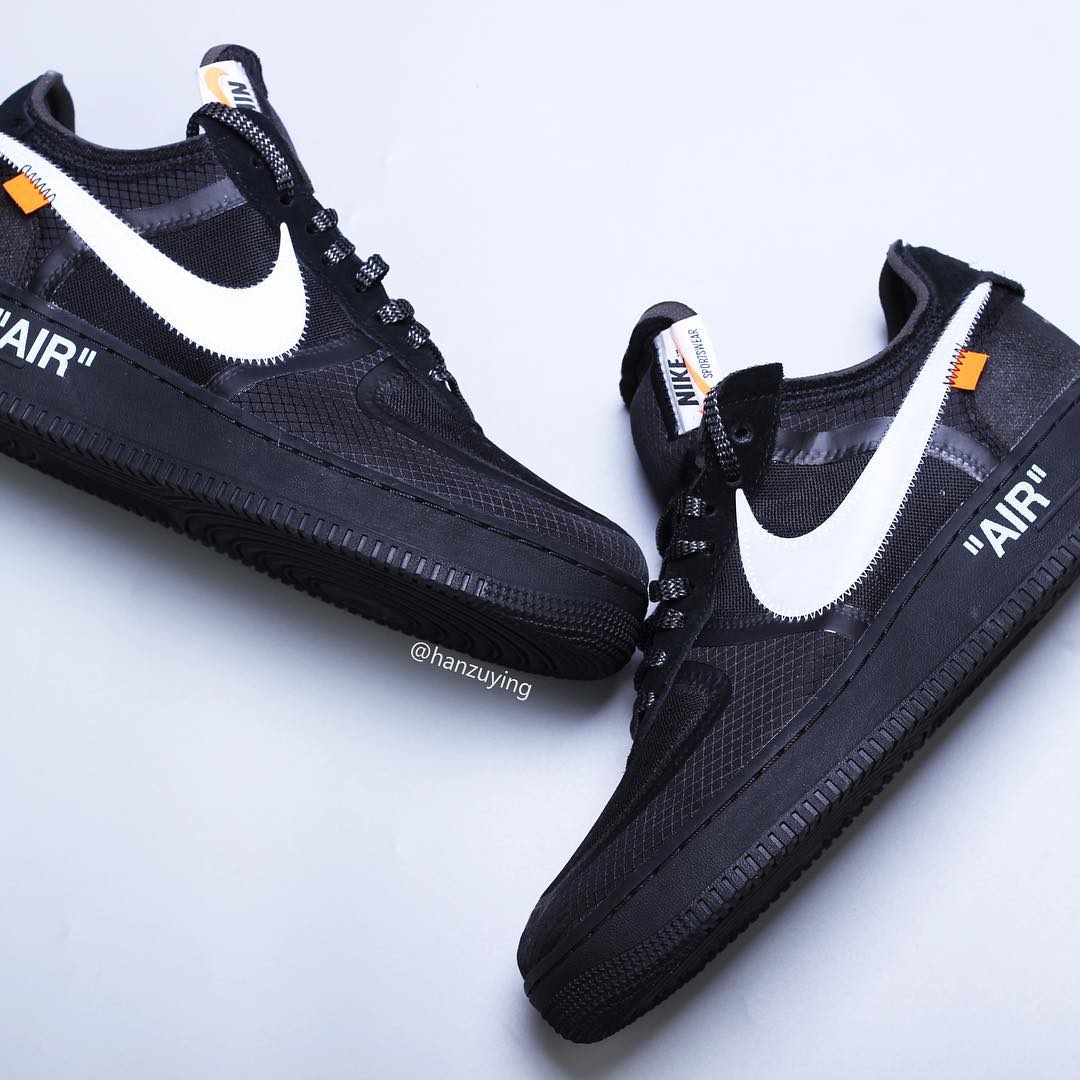 off-white x nike air force 1 low black AO4606-001 2