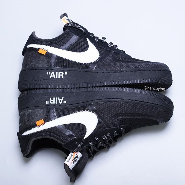 off-white x nike air force 1 low black AO4606-001 3
