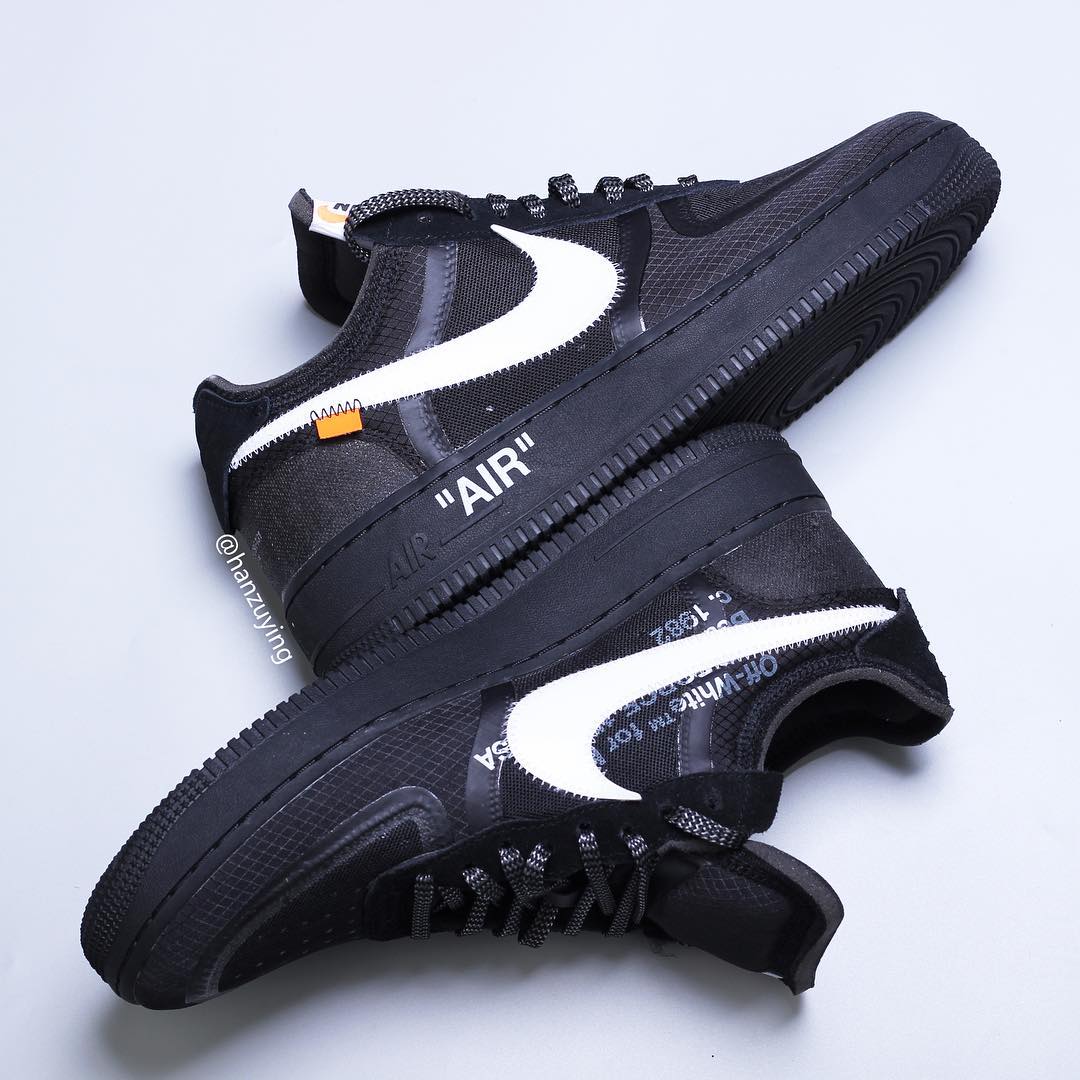 off-white x nike air force 1 low black AO4606-001 4