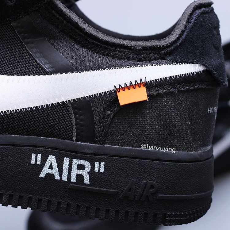 off-white x nike air force 1 low black AO4606-001 6