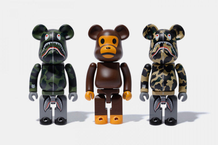 Bape x Medicom Toy 1st Camo Shark Baby Milo BEARBRICK Bape x Medicom Toy 1st Camo Shark Baby Milo BEARBRICK
