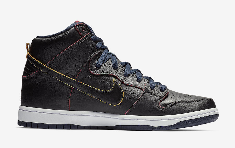 NBA x Nike SB Dunk High Cleveland Cavaliers BQ6392-001 2