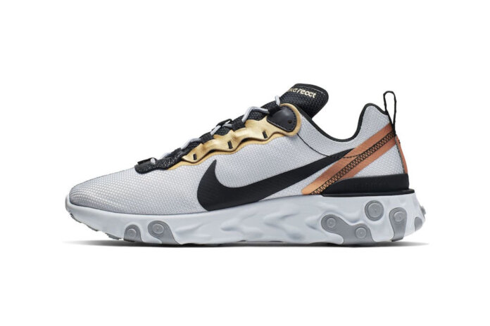 Nike React Element 55 Metallic Gold Nike React Element 55 Metallic Gold