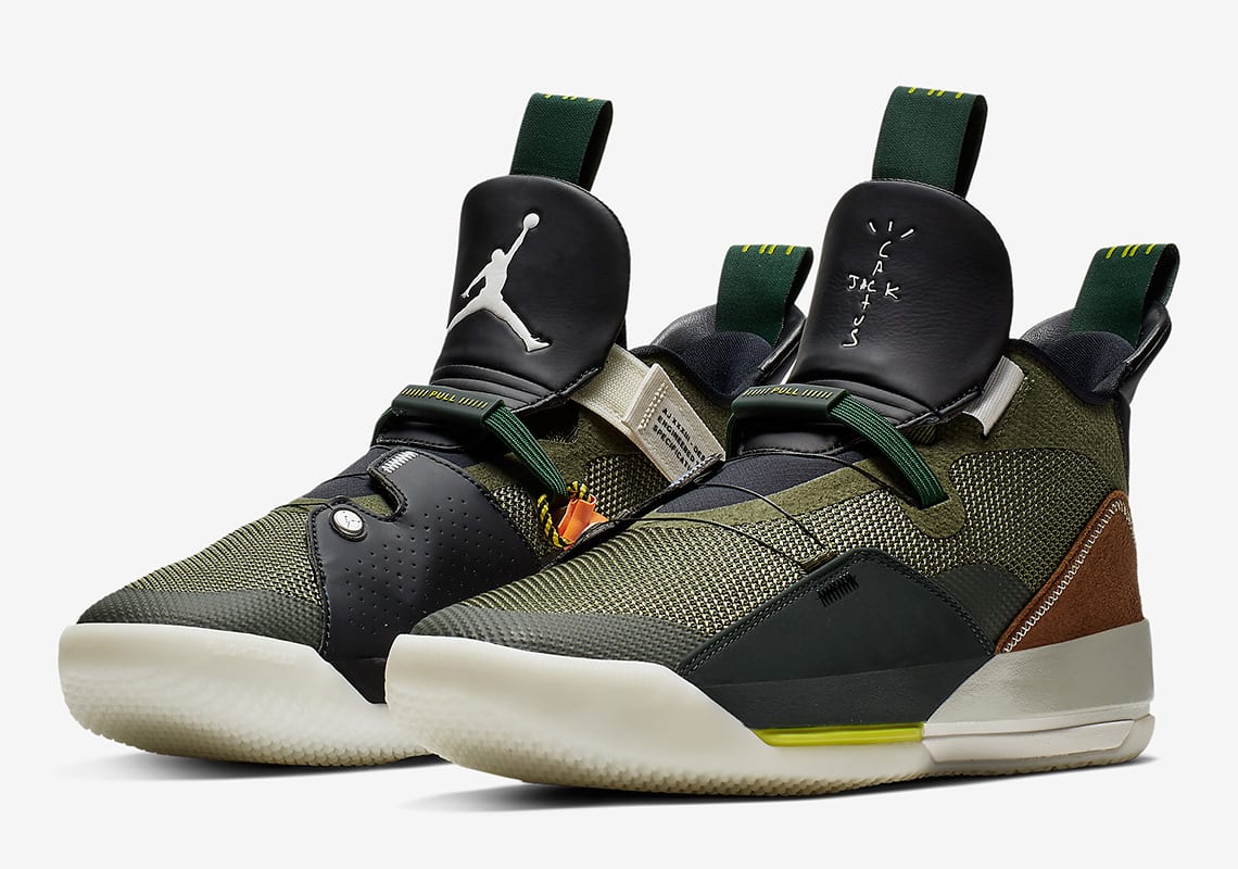 Travis Scott x Air Jordan 33 Olive CD5965-300 3
