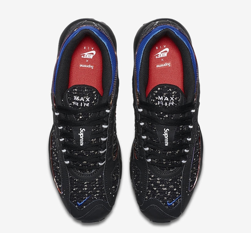 Supreme x Nike Air Max Tailwind 4 IV Black Hyper Cobalt AT3854-001 5