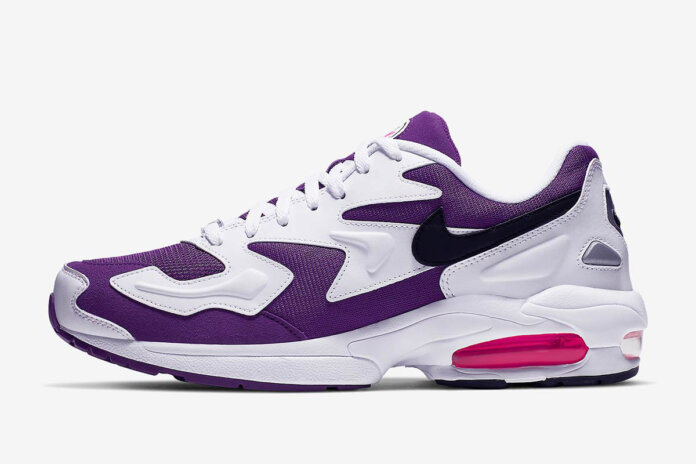 nike air max2 light white purple AO1741-103