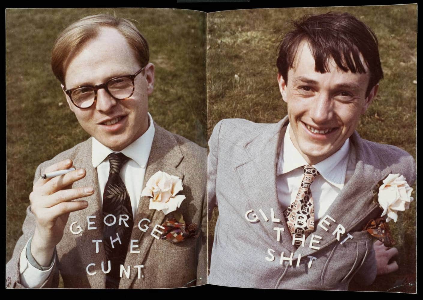 George the Cunt and Gilbert the Shit 1969 by Gilbert & George born 1943, born 1942