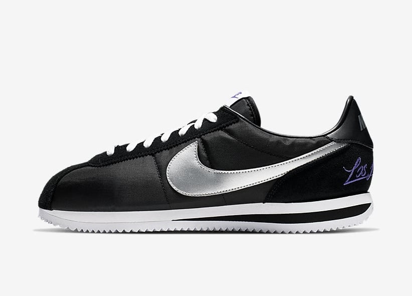 Nike Cortez Los Angeles Black Metallic Silver White CI9873-001 2