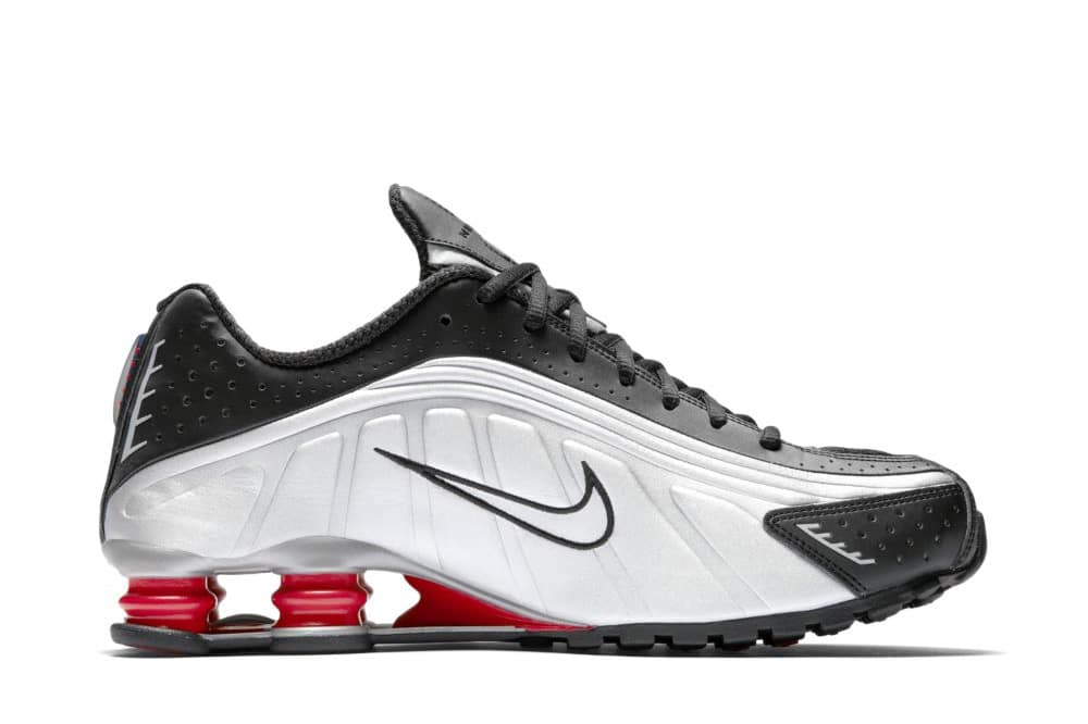 Nike Shox R4 OG Black Metallic Silver Max Orange BV1111-008 2