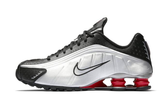 Nike Shox R4 OG Black Metallic Silver Max Orange BV1111-008 Nike Shox R4 OG Black Metallic Silver Max Orange BV1111-008