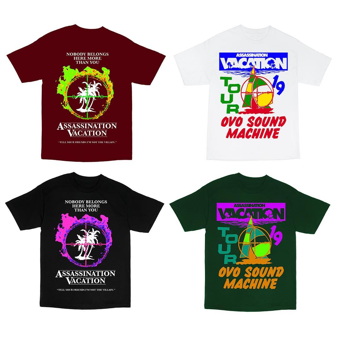 drake merch Assassination Vacation European Tour 7