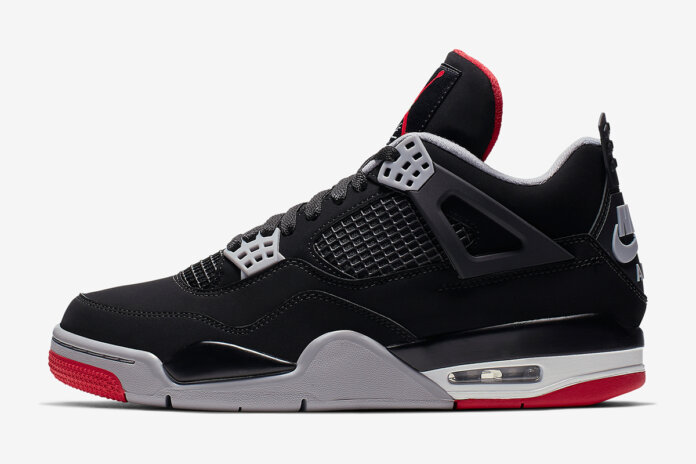 Air Jordan 4 Bred Black Cement 308497-060