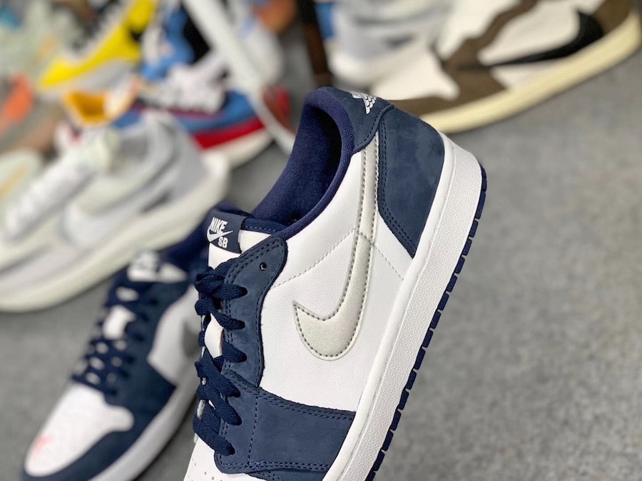 Eric Koston x Nike SB x Air Jordan 1 Low Midnight Navy Ember Glow CJ7891-400 4