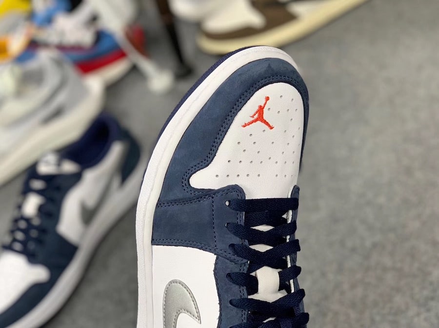 Eric Koston x Nike SB x Air Jordan 1 Low Midnight Navy Ember Glow CJ7891-400 5