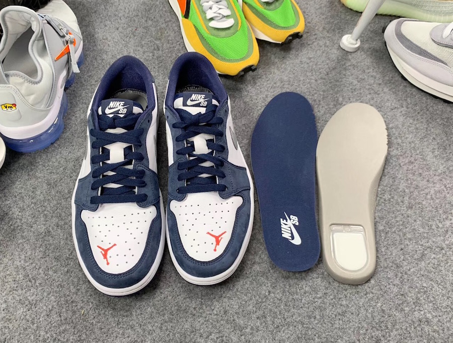 Eric Koston x Nike SB x Air Jordan 1 Low Midnight Navy Ember Glow CJ7891-400 6