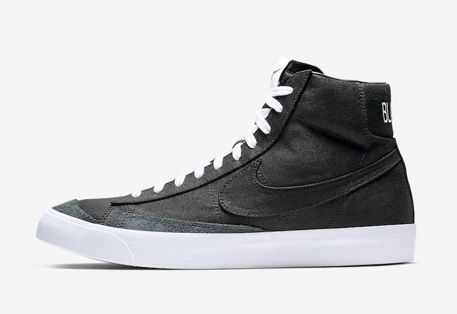 Nike Blazer Mid 77 Black Canvas CD8238-001 2