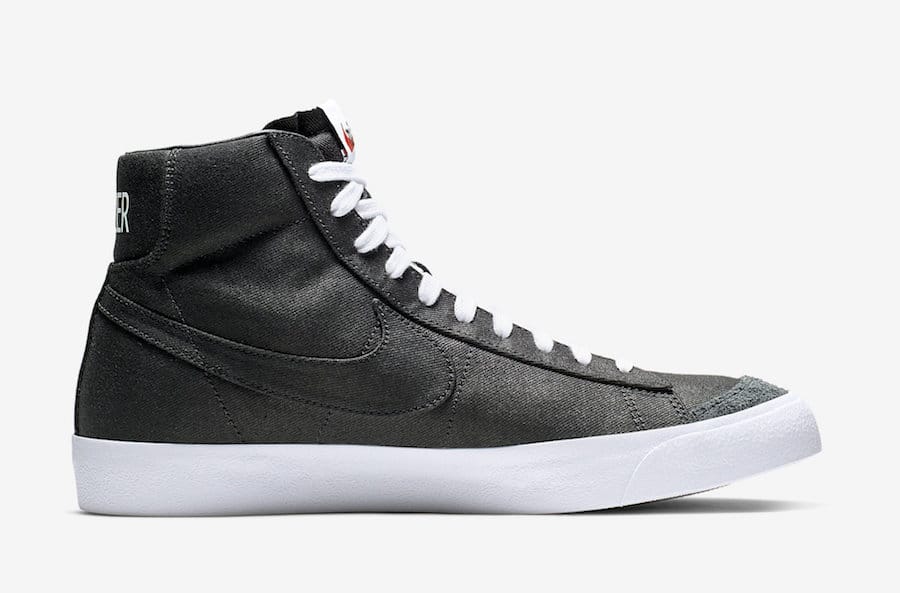 Nike Blazer Mid 77 Black Canvas CD8238-001 3