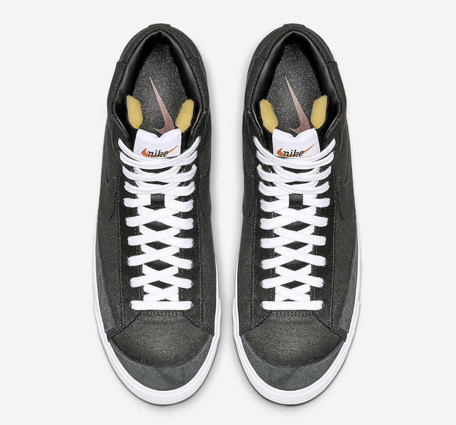 Nike Blazer Mid 77 Black Canvas CD8238-001 5