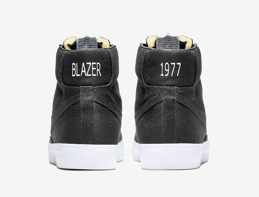 Nike Blazer Mid 77 Black Canvas CD8238-001 6