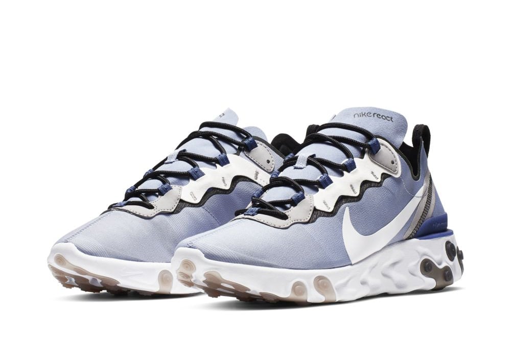 Nike React Element 55 Indigo Fog White Mystic Navy Half Blue BQ6166-402 3