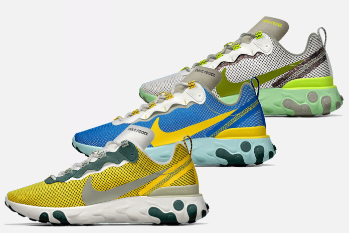 nike by you react element 55 nike by you react element 55