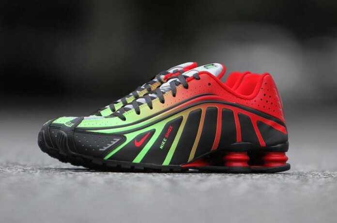 Neymar Jr x Nike Shox R4 Neon Neymar Jr x Nike Shox R4 Neon